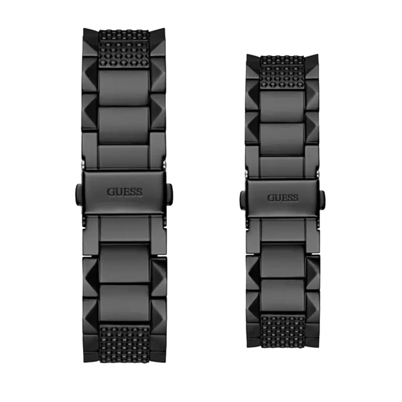 Guess Rebel Black Dial Couple Fashion Watch- GW0622G2/GW0601L2